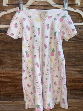 The Beaufort Bonnet Company Pink and Yellow Fruit-Print Kids Nightgown